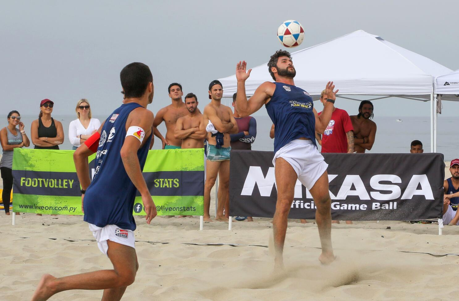 brazilians playing footvolley