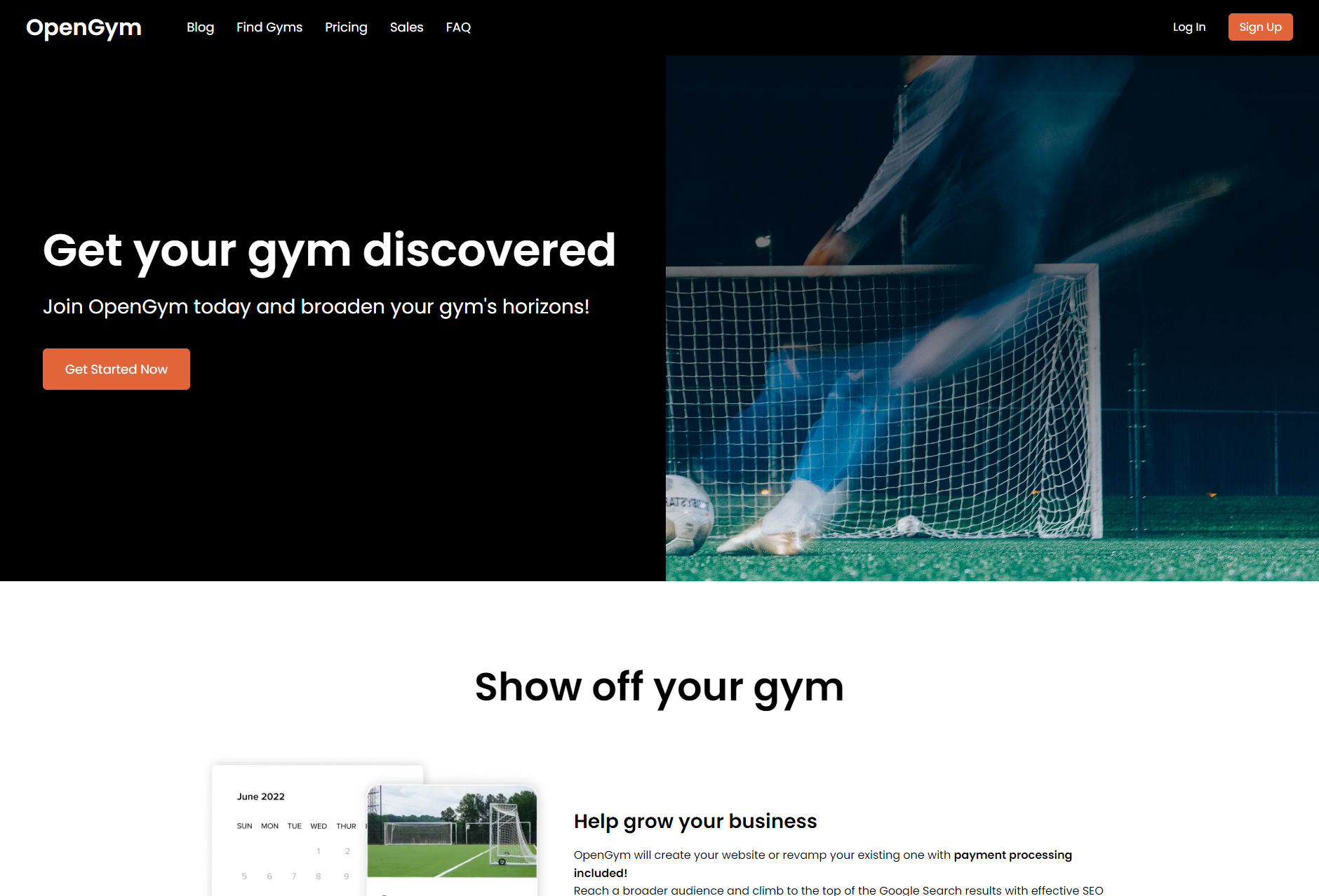 OpenGym Owner Homepage